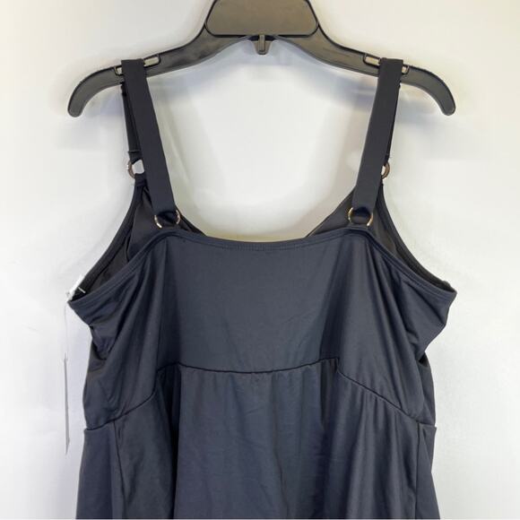 Anne Cole Live in Color Surplus Swim dress black - 20W - Picture 8 of 11